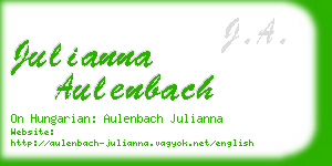 julianna aulenbach business card